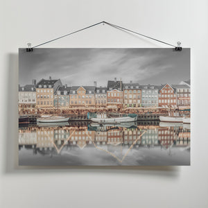 Art Prints of COPENHAGEN VINTAGE Nyhavn Idyllic Evening Impression