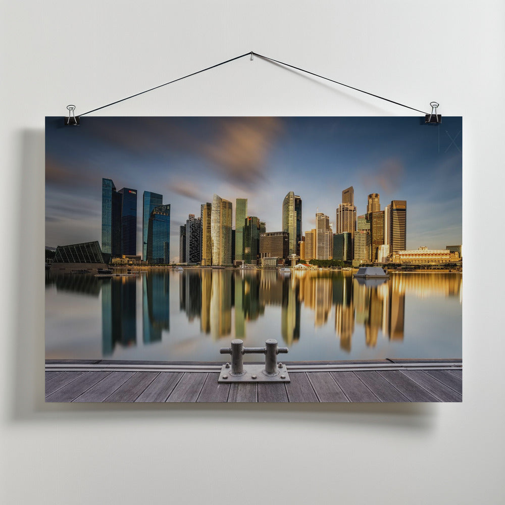 Art Prints of Golden Morning in SIngapore