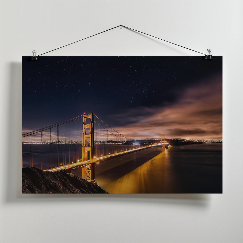 Art Prints of Golden Gate to Stars