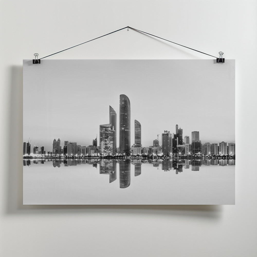 Art Prints of Abu Dhabi Urban Reflection
