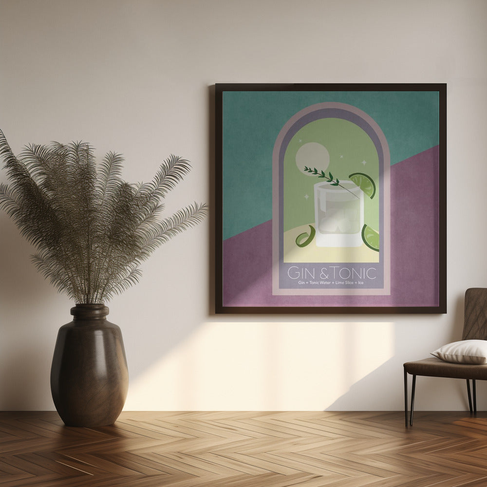 Art Prints of Kokteyl Gin Tonic
