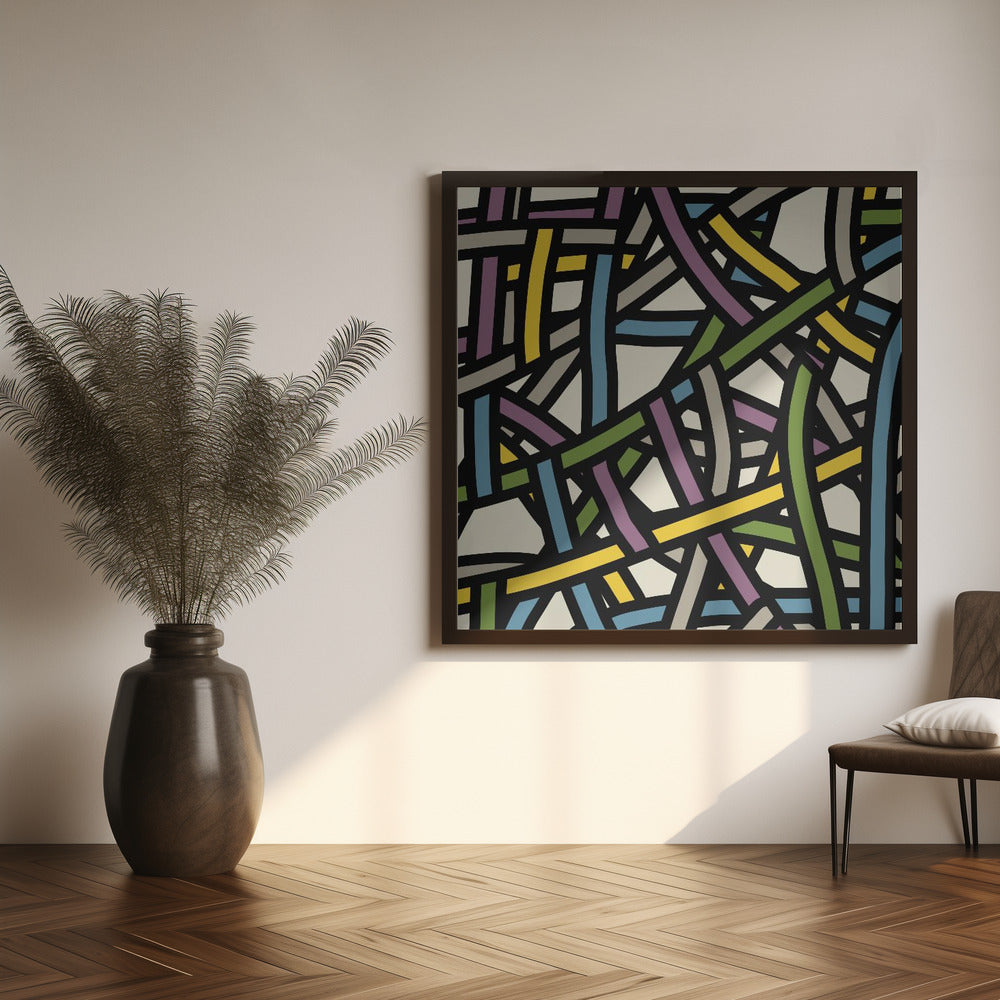 Art Prints of Color full ribbon pattern 02