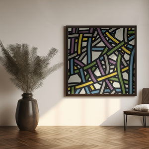 Art Prints of Color full ribbon pattern 02