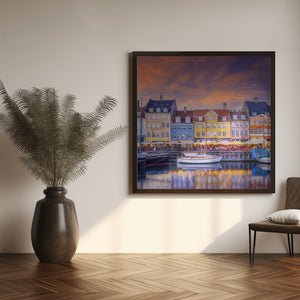 Art Prints of COPENHAGEN Charming Evening Mood at Nyhavn