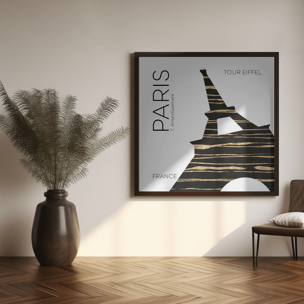 Art Prints of Urban Art PARIS Eiffel Tower
