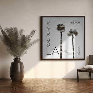 Art Prints of Urban Art LA Palm Trees