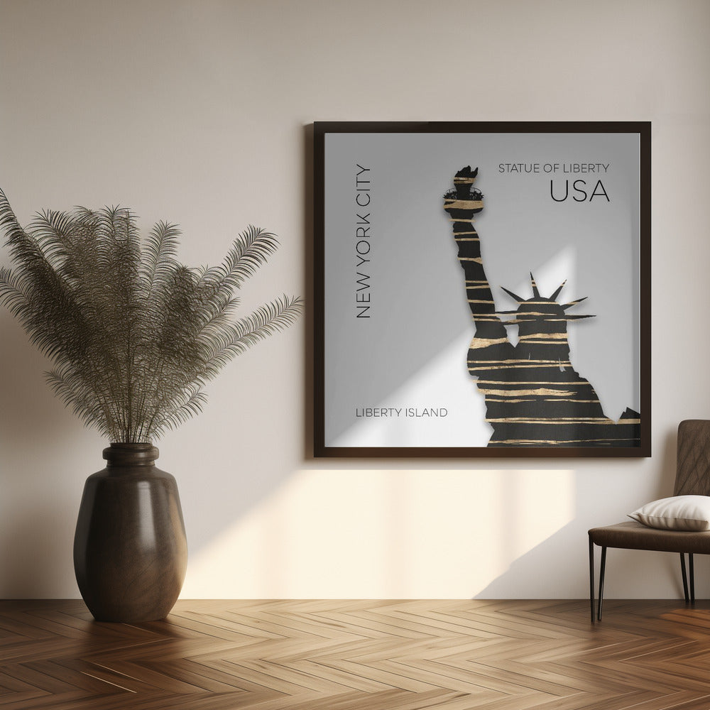 Art Prints of Urban Art NYC Statue of Liberty