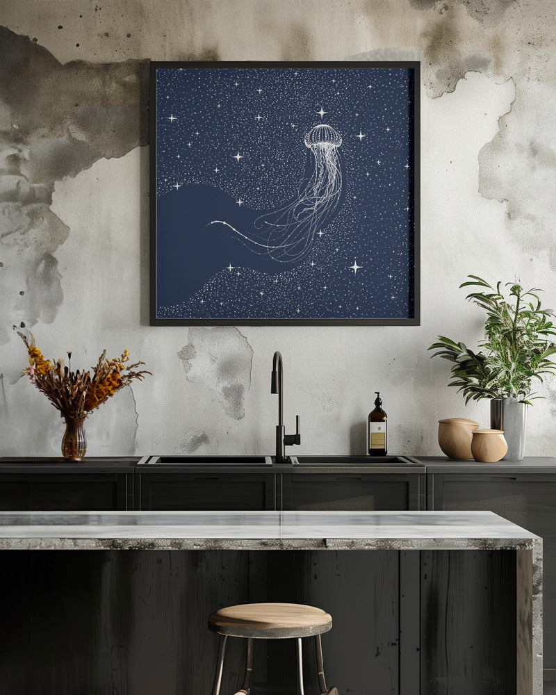 Art Prints of Starry Jellyfish
