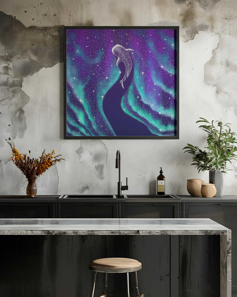 Star Eater In Northern Lights