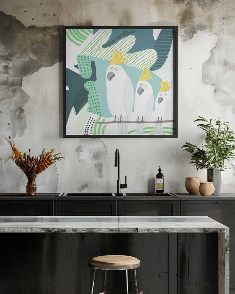 Cockatoo in a Jungle Doodle by Carla Daly