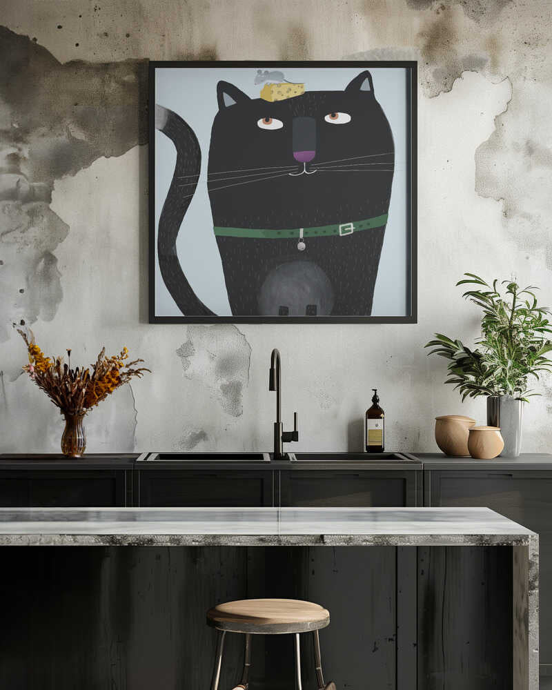 Cat and Mouse Illustration by Artist Carla Daly