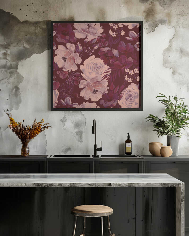 Floral Chaos Watercolor Pattern Vintage