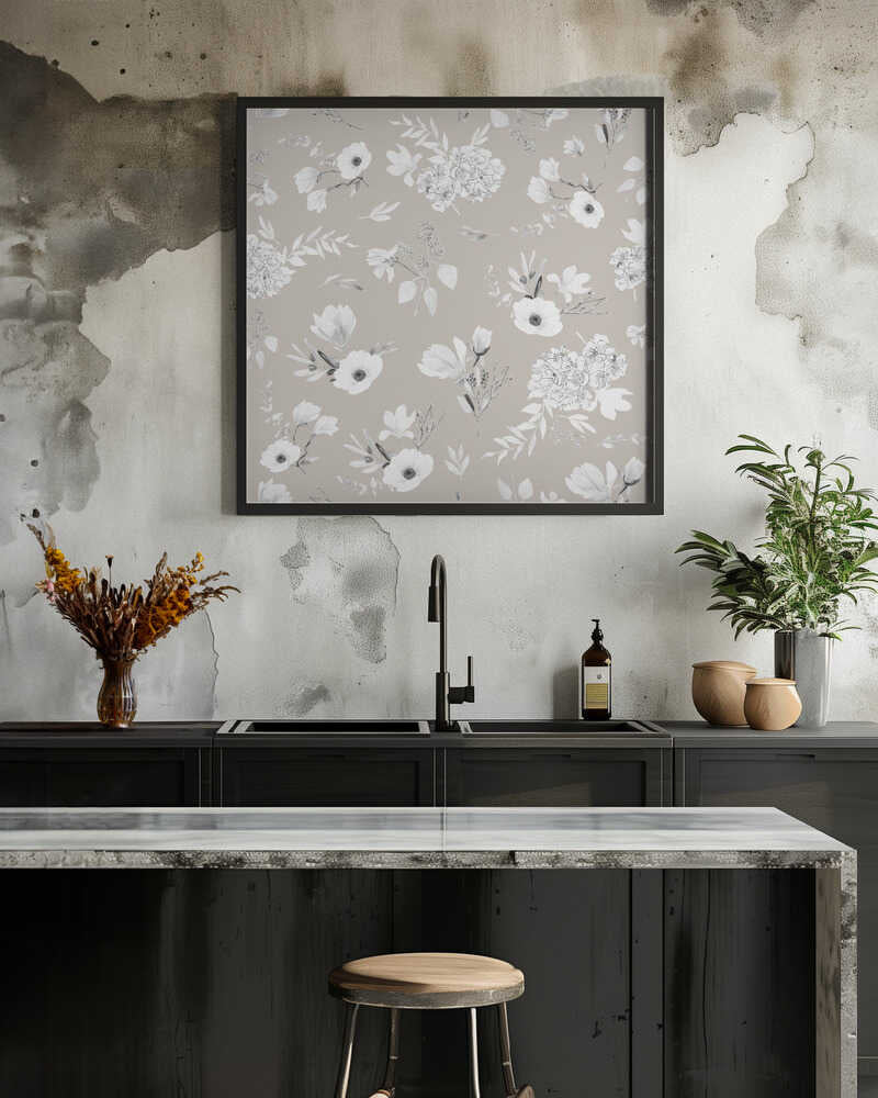 Floral Bouquets Pattern Neutrals