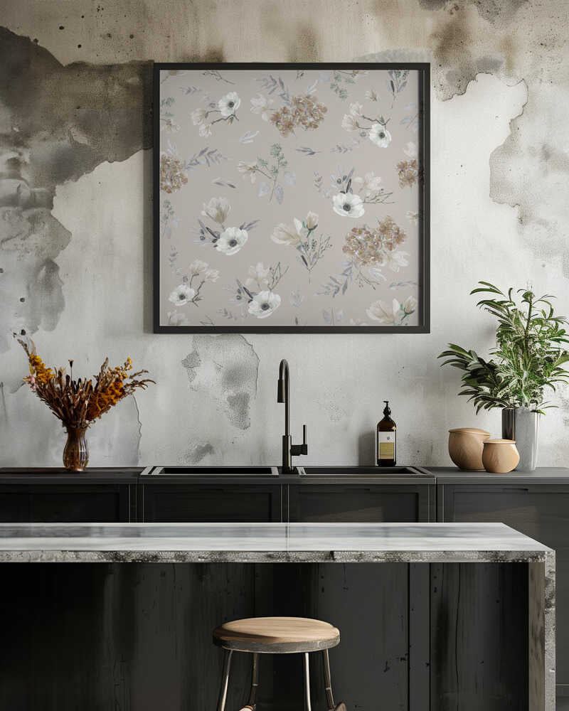 Floral Bouquets Pattern Neutrals