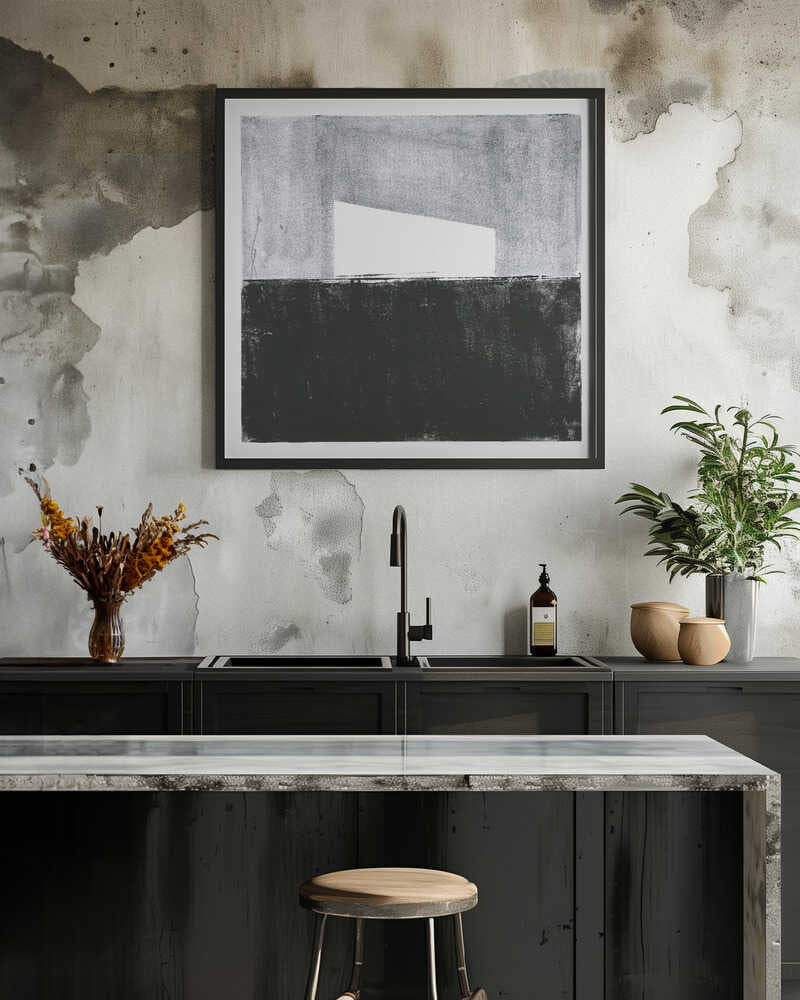 Barn On Field No1 Art Print