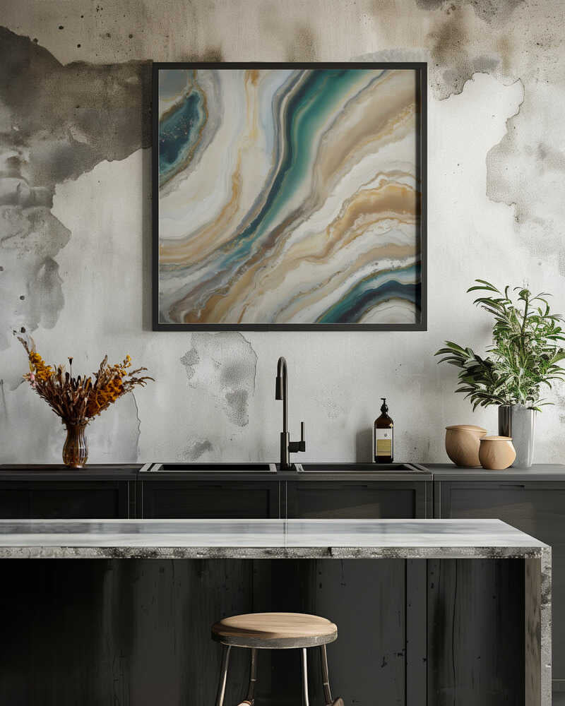 Flowing Earthy Tones And Deep Greens