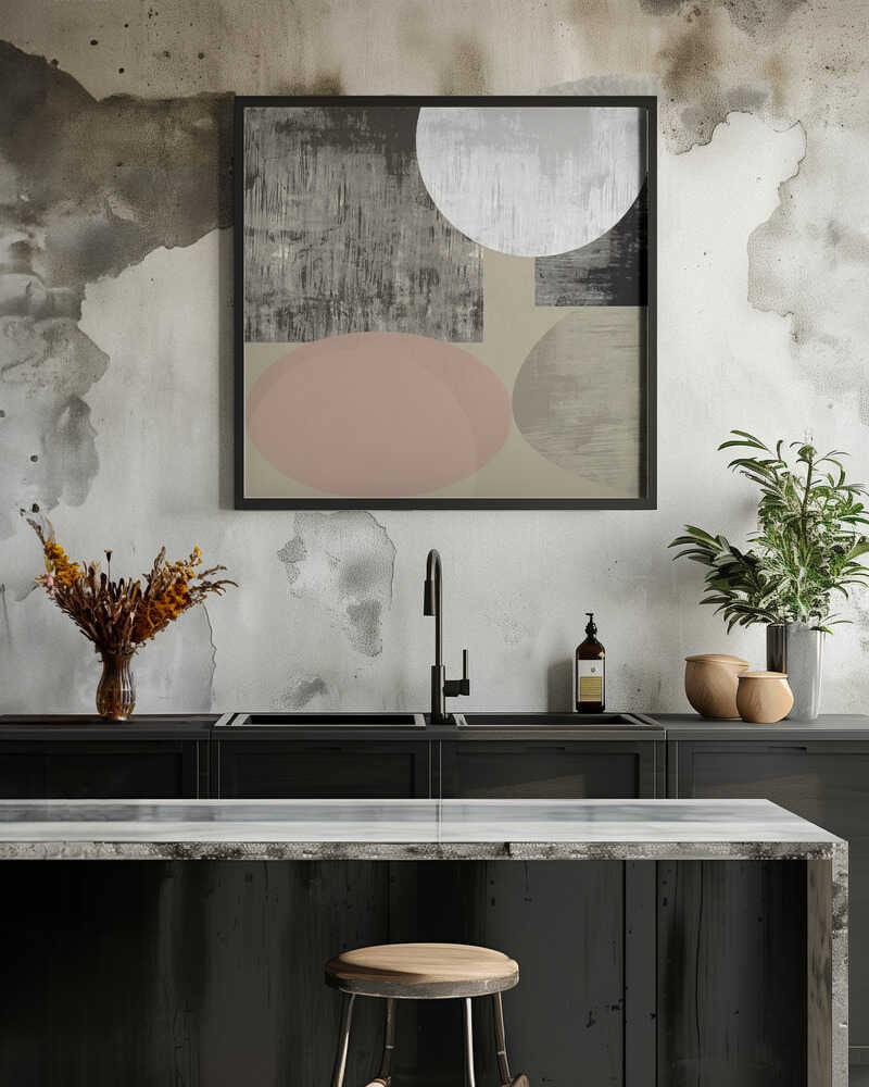 Modern Mocha Abstract Shapes 1