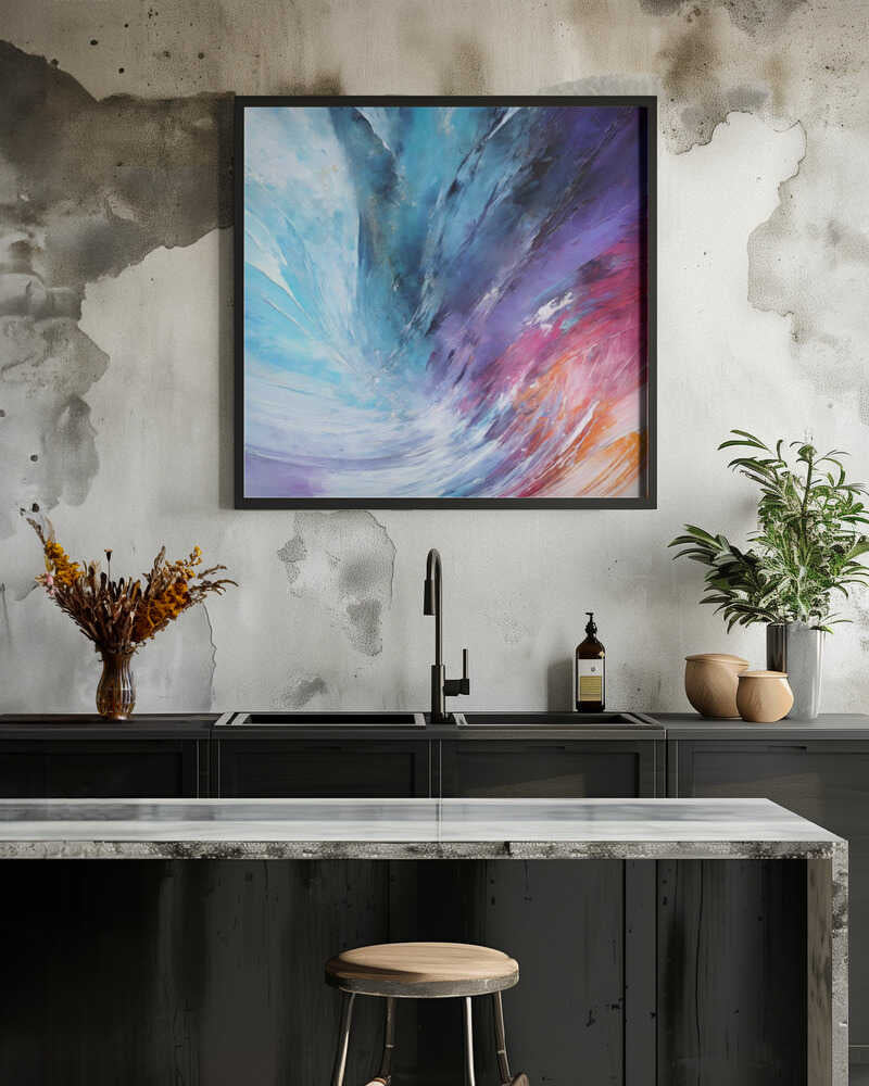 Vibrant Abstract with Bold Brushstrokes