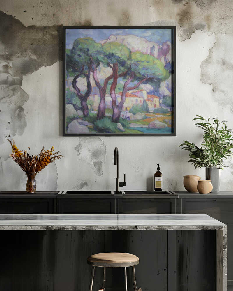 Pine Trees In Front of the House