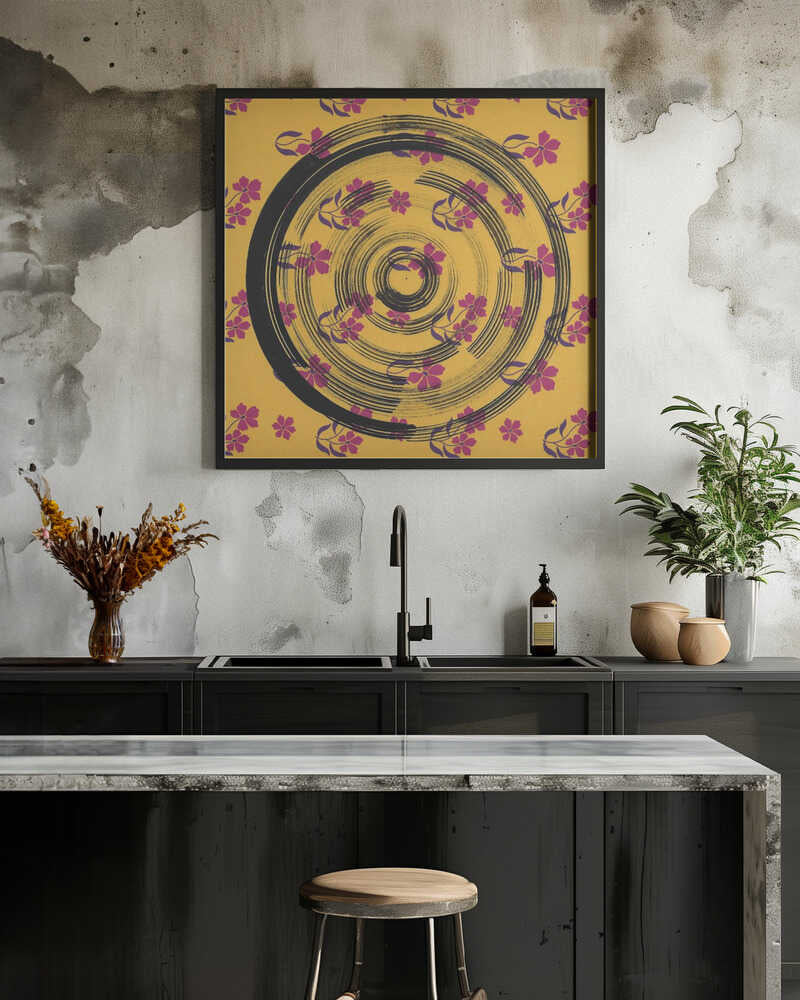 Bold Circular Swirl Pattern