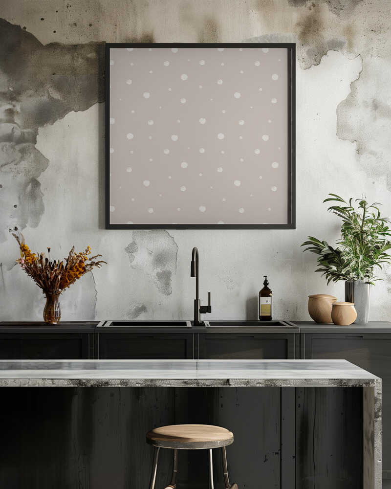 Spring Pastel Dots Pattern Beige