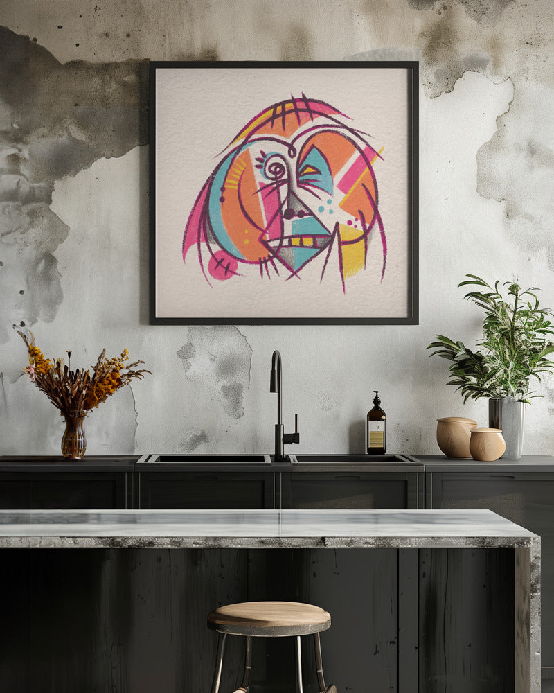 Abstract Faces   Orangutan