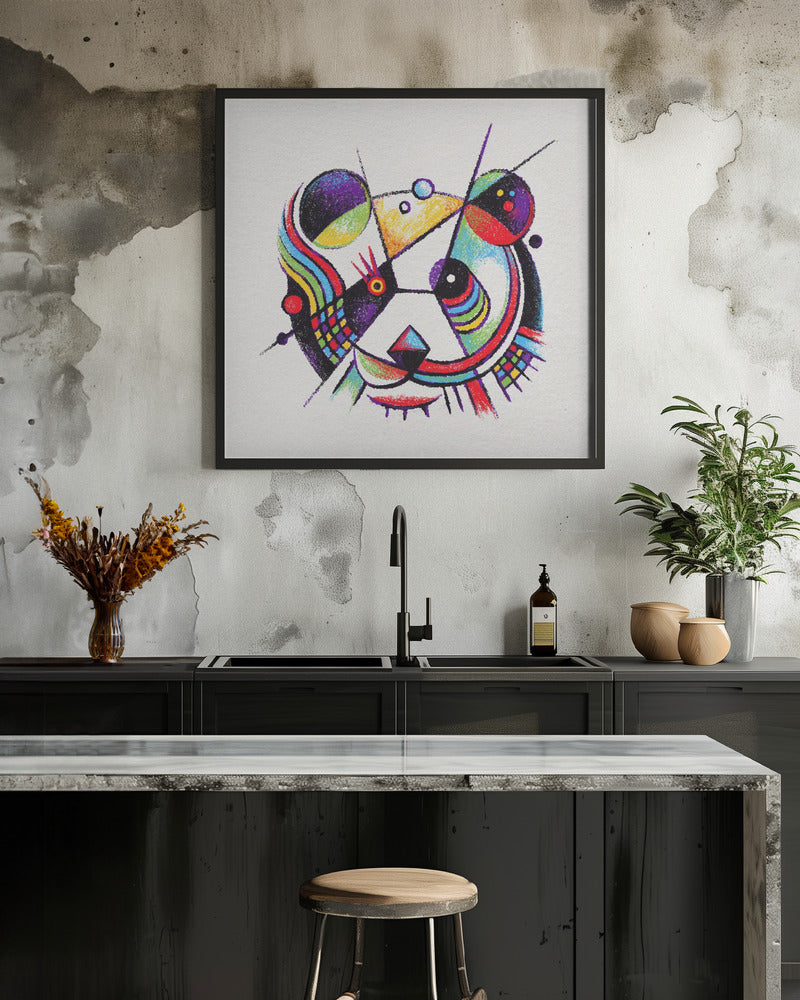 Abstract Faces   Panda