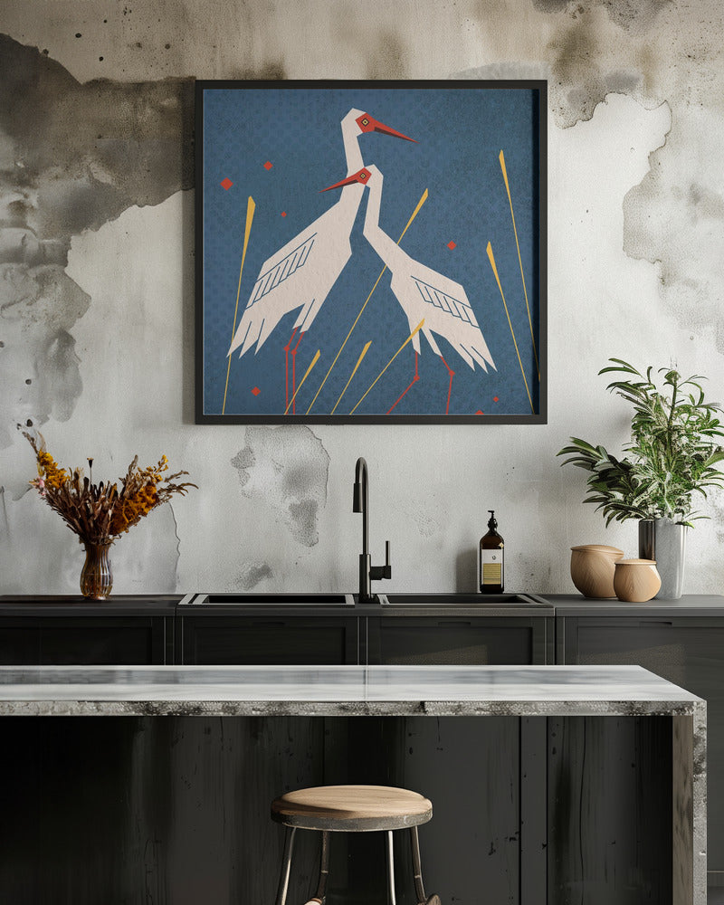 Bird Series   Geometry Crane