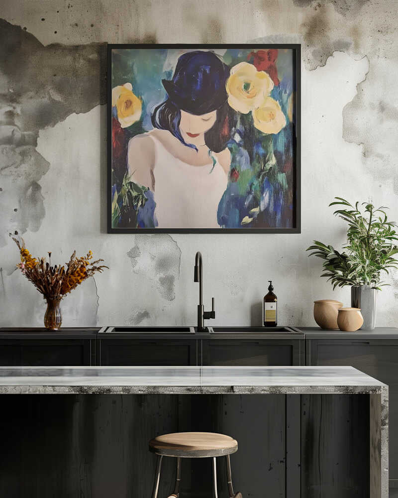 Portrait of a Woman With Flowers