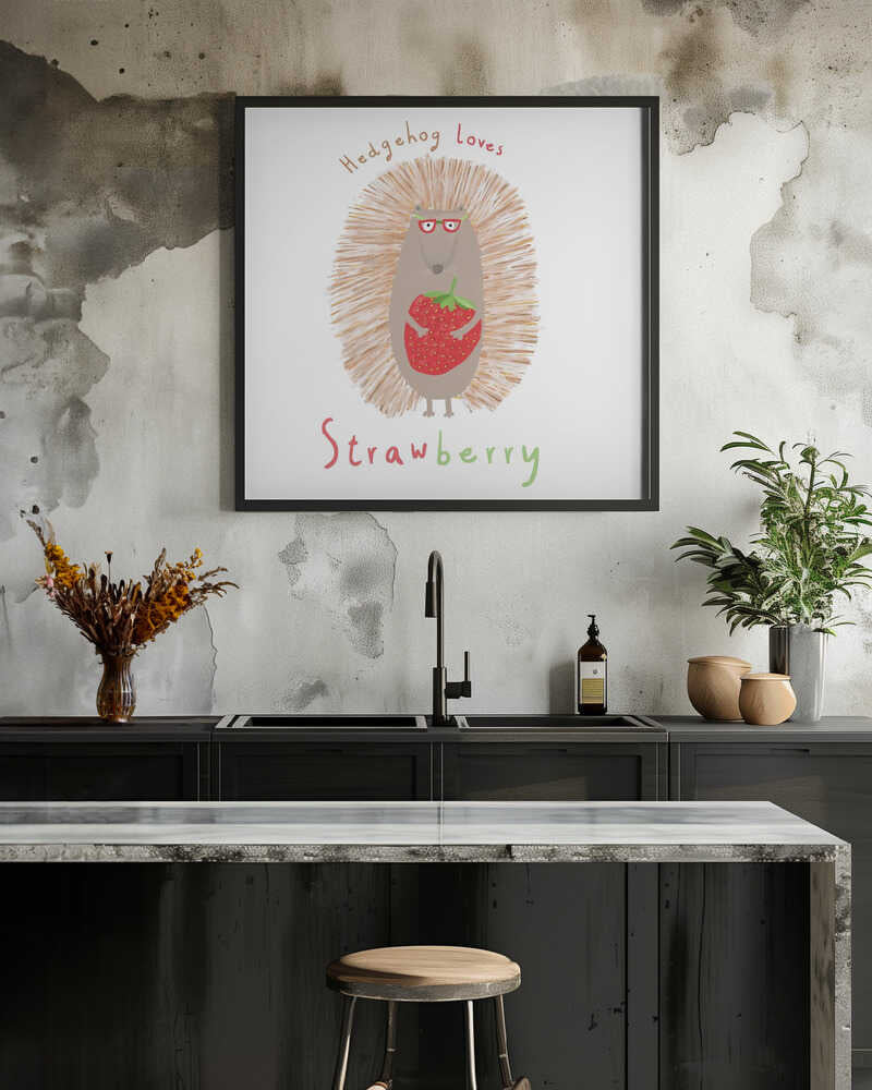 Hedgehog Loves Stawberry