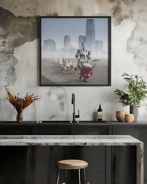 Art Prints of Goose parade