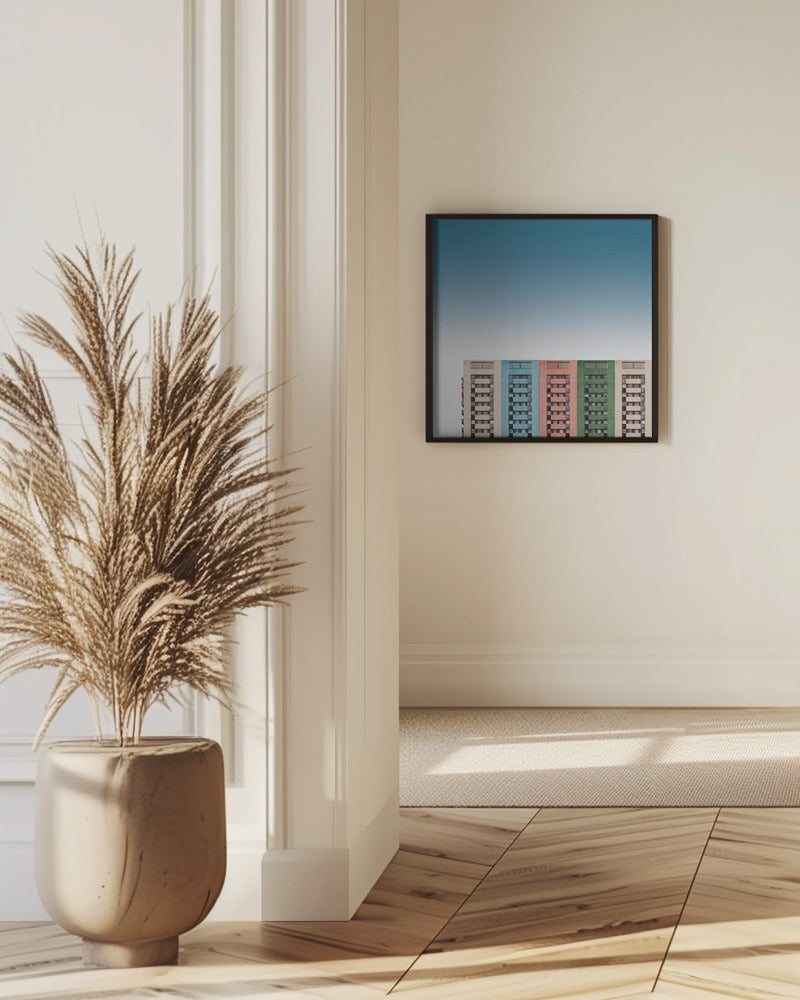 Art Prints of Colored buildings