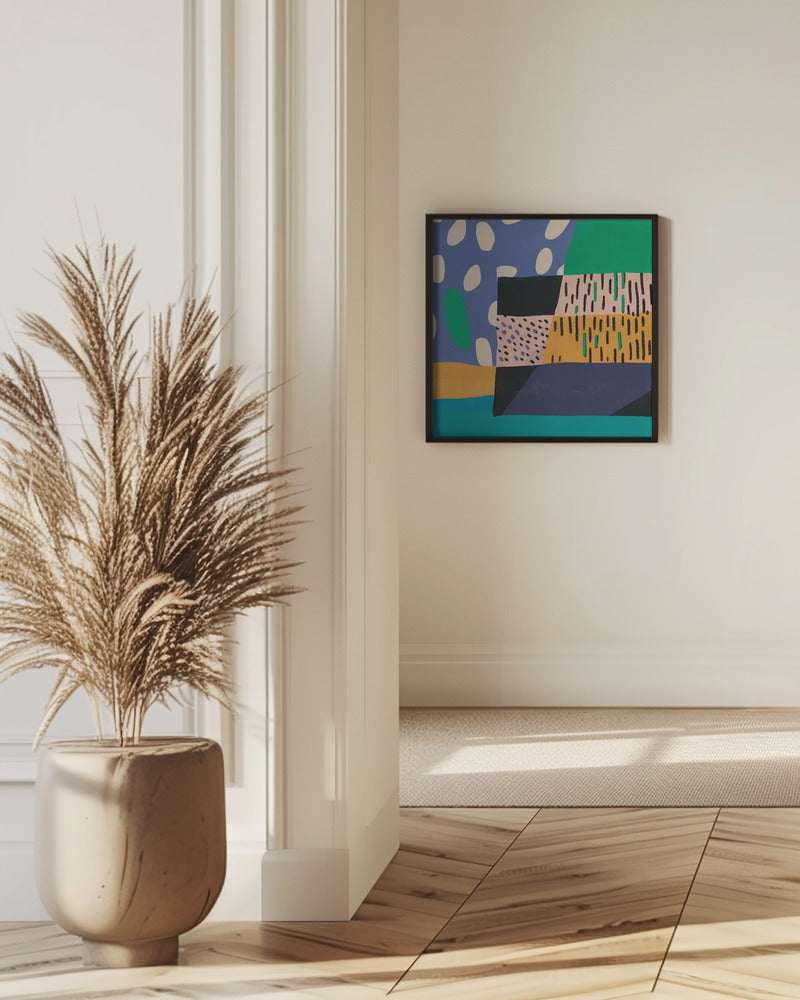 Art Prints of Italian Collage pattern