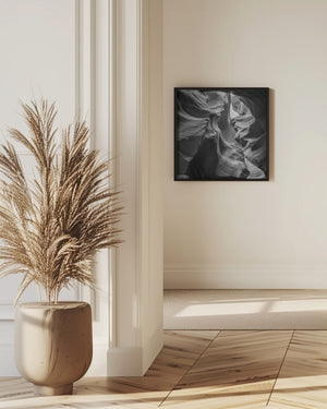 Art Prints of MONOCHROME ANTELOPE CANYON Rock Formation