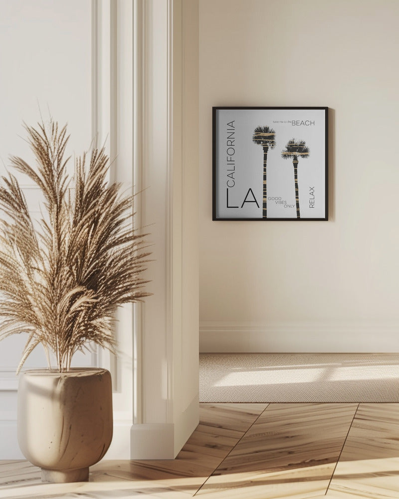 Art Prints of Urban Art LA Palm Trees