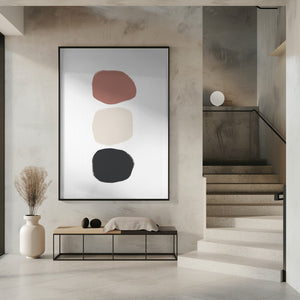 Art Prints of Three Stones - Coloured