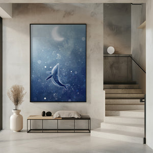 Canvas Art Print Galaxy Whale