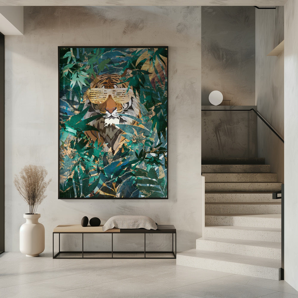 Canvas Art Print R&B Tiger in the jungle