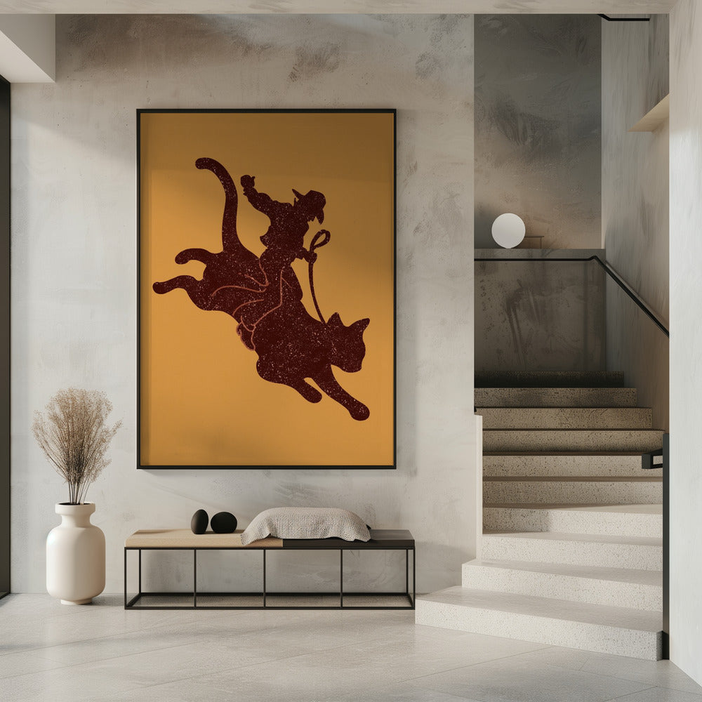Canvas Art Print RODEO CAT