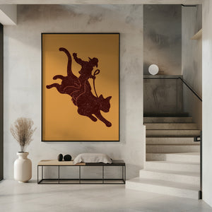 Canvas Art Print RODEO CAT