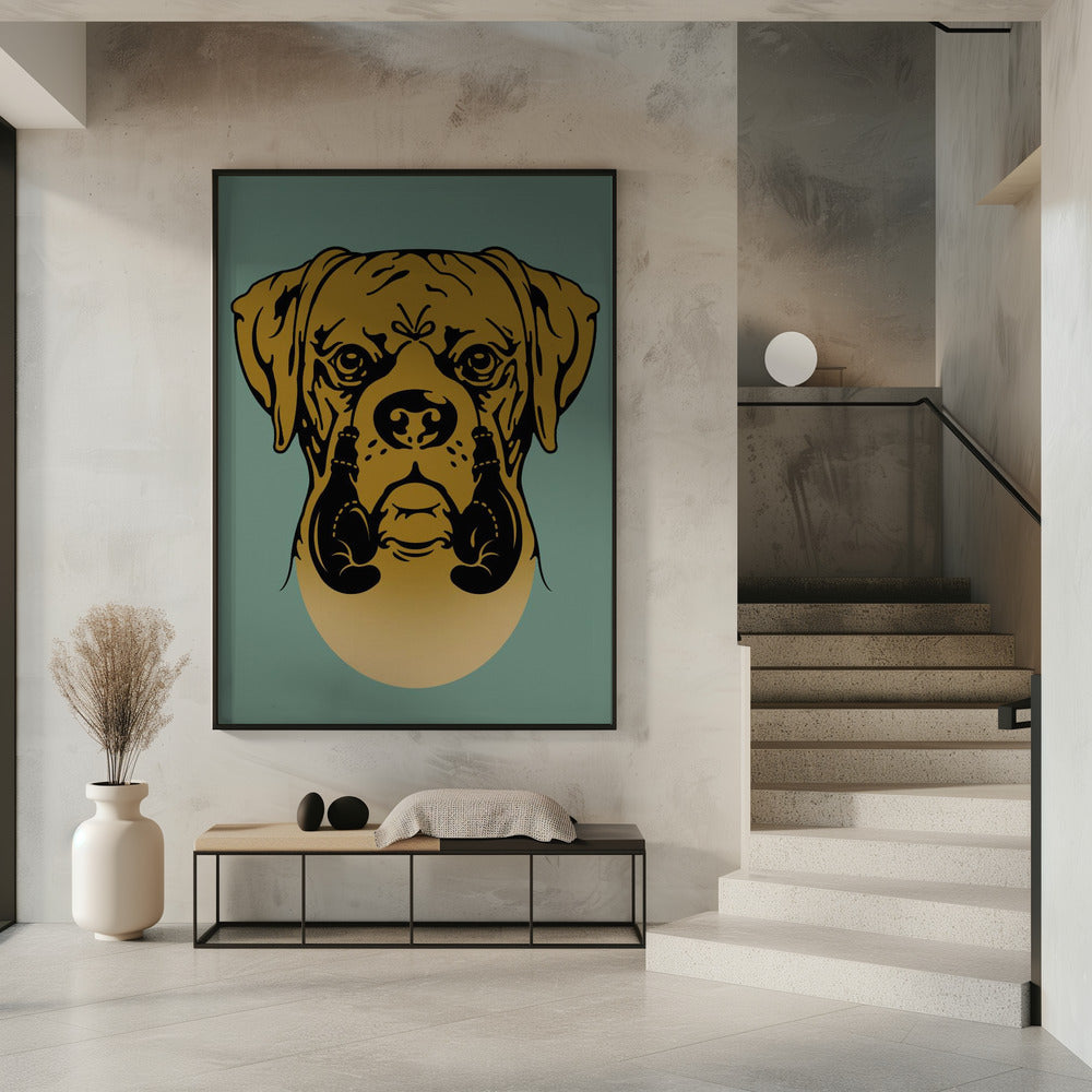 Canvas Art Print BOXER