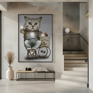 Canvas Art Print ice cream seller