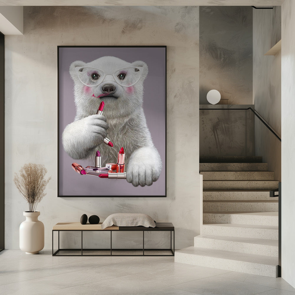 Canvas Art Print lipstick paula