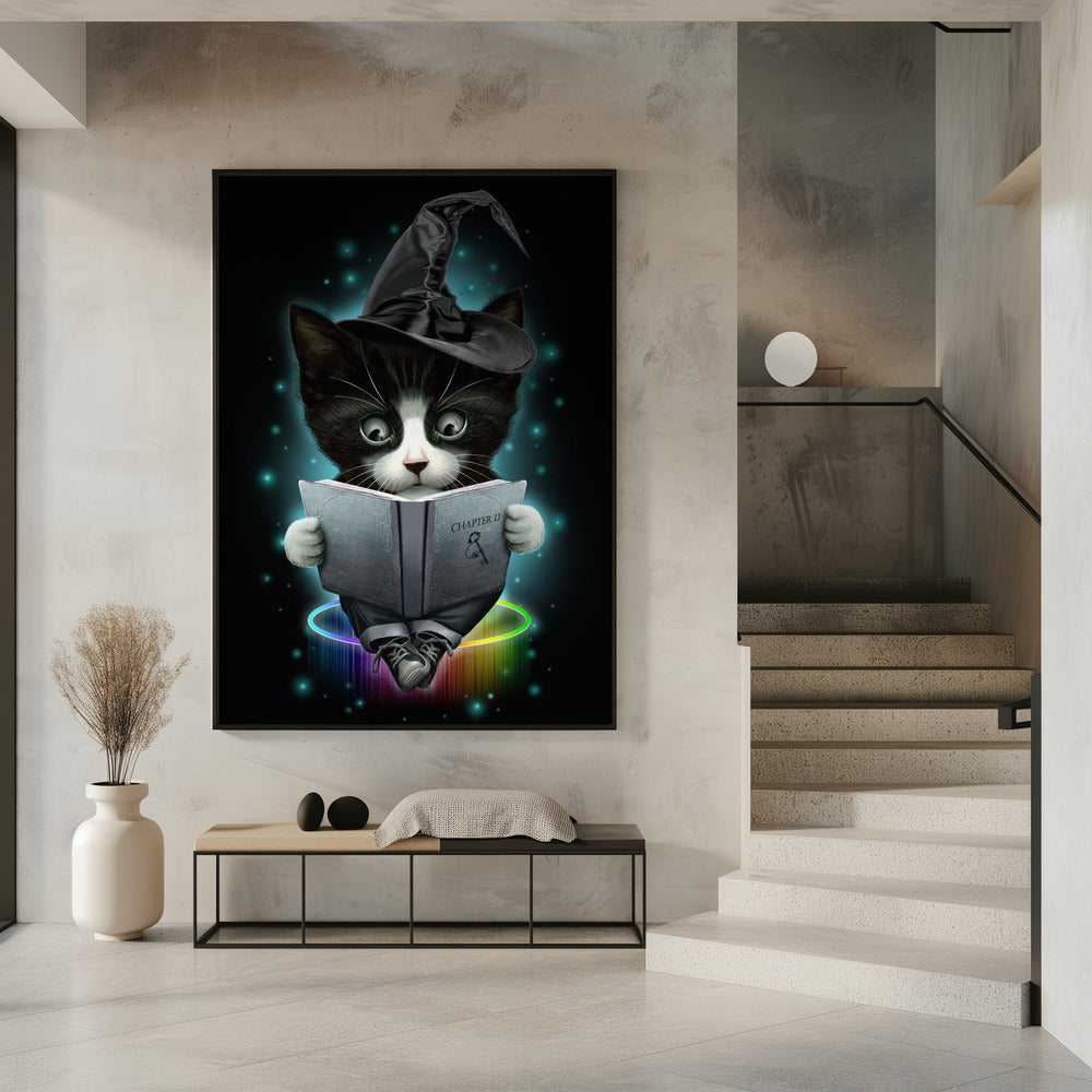 Canvas Art Print magical cat