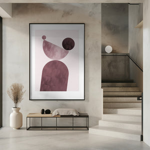 Art Prints of Geometrical Shapes Purple