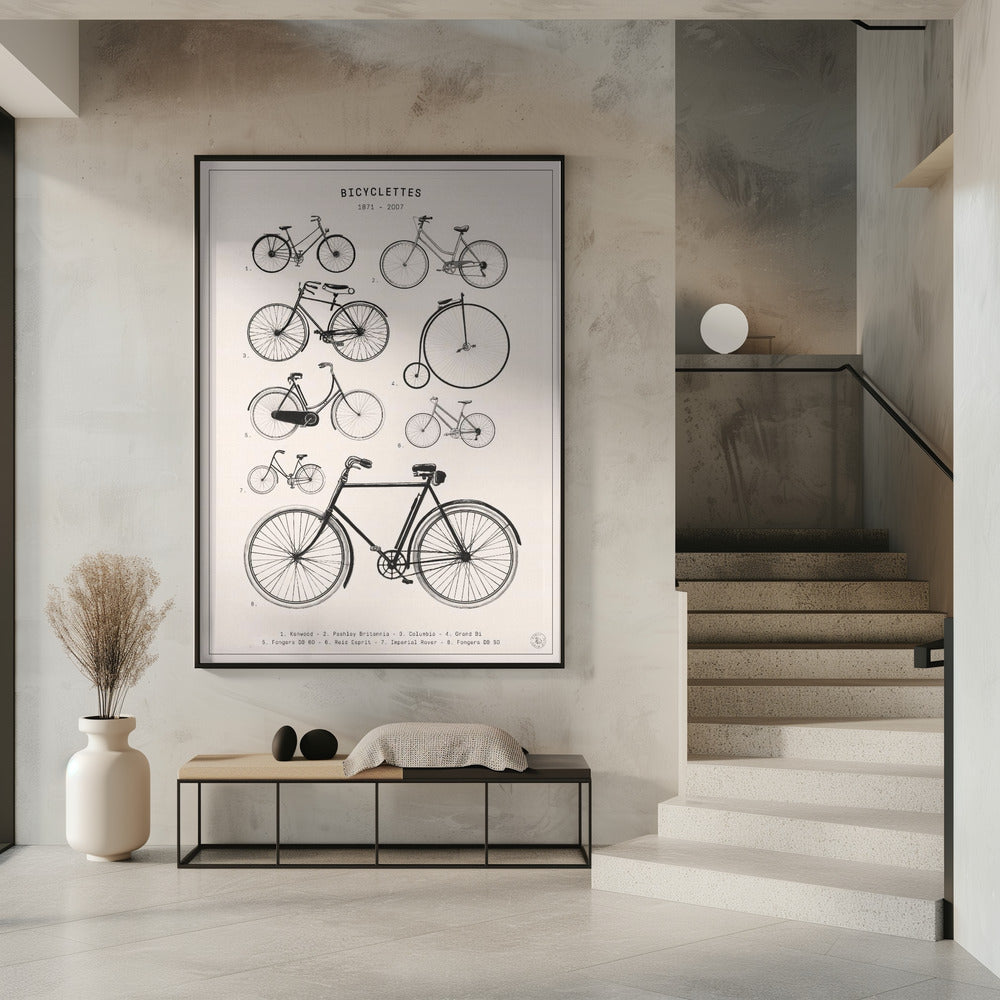 Art Prints of Bicyclettes