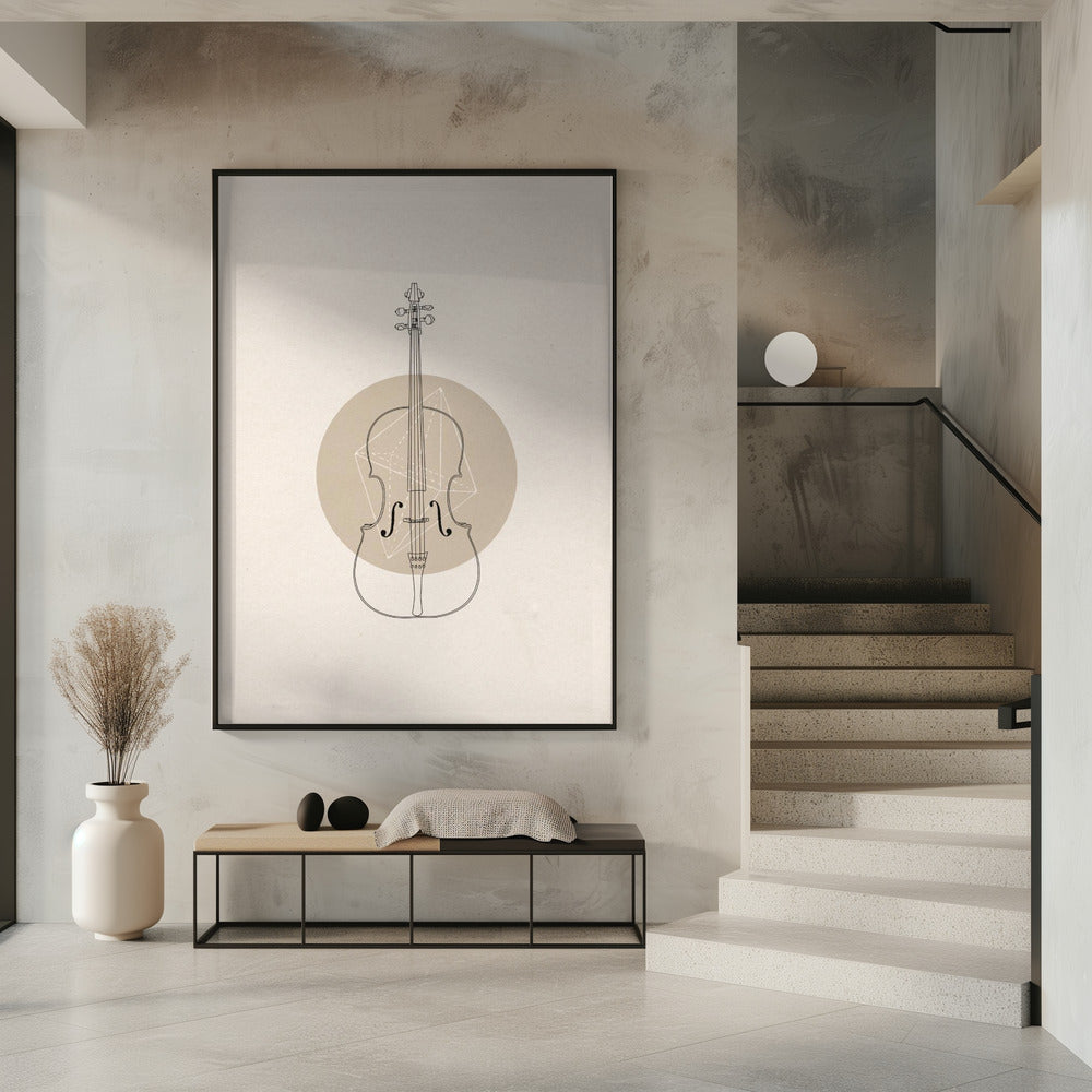 Art Prints of Cello Geo