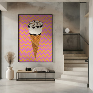 Art Prints of Cornetto Pink