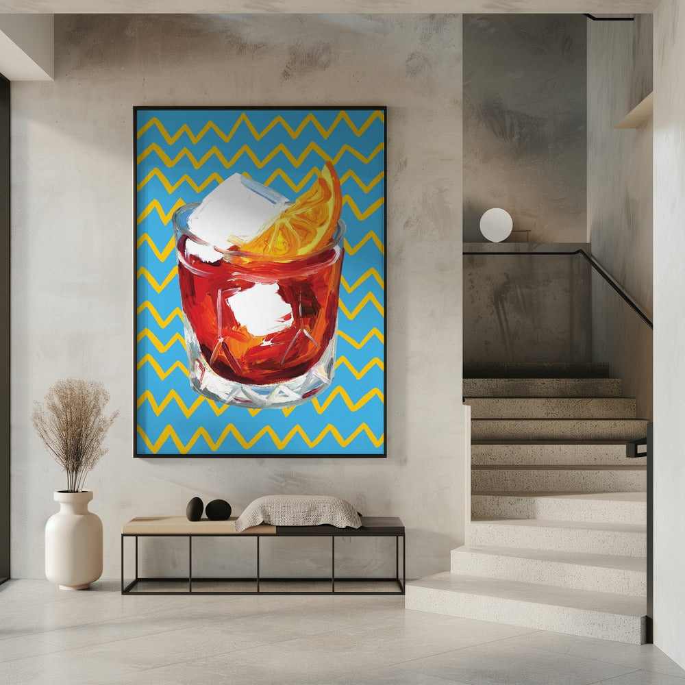 Art Prints of Negroni Blue
