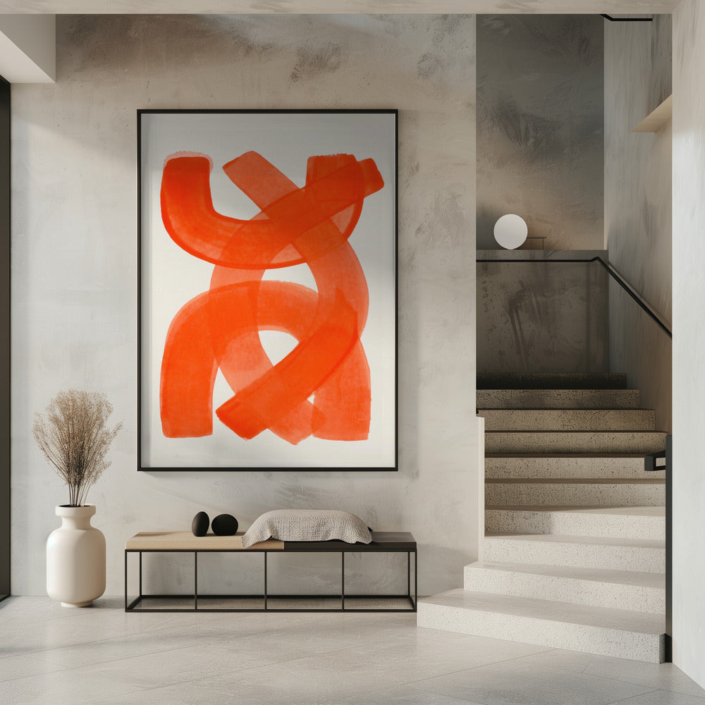 Art Prints of Orange Strokes